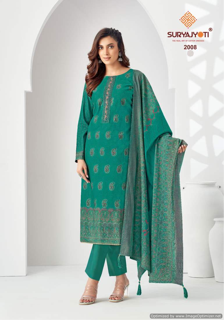 Pushpa Vol 2 By Suryajyoti Modal Embroidery Dress Material Wholesale Market In Surat
